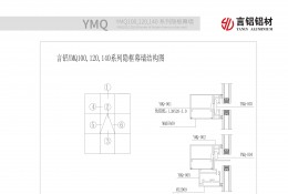 YMQ100,120,140系列隐框幕牆